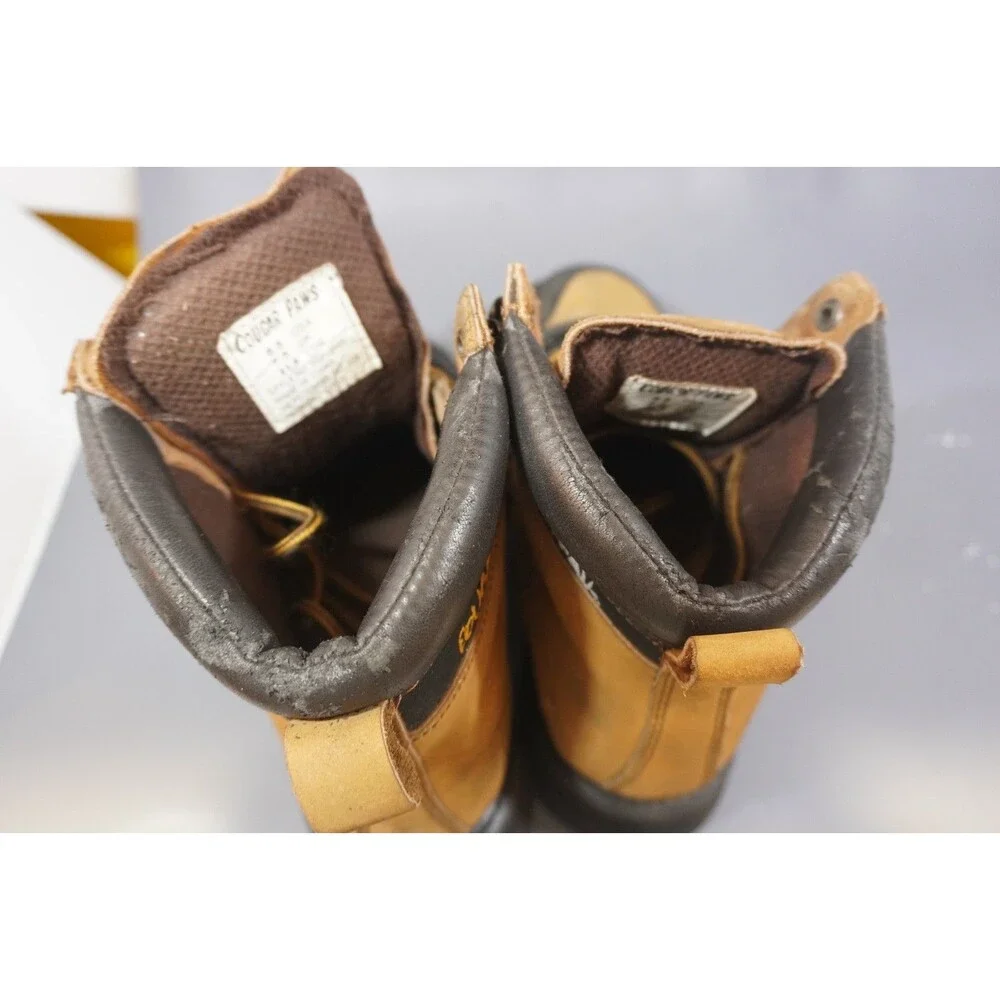 Cougar Paws Roofing Boots Style HSF-3035 Brown Leather Mens Size 8.5